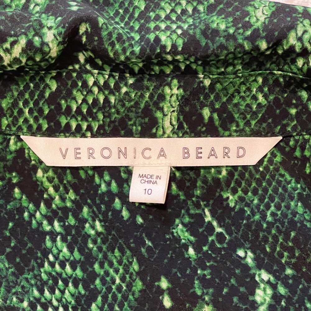 Veronica Beard Merci Python Print Silk Blouse Siz… - image 8